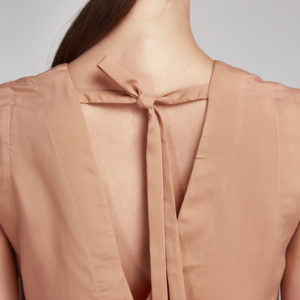 Neutral Washed Silk Blouse